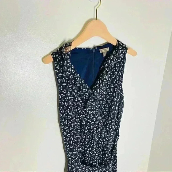 J. Crew Point Sur Sparkle Indigo Floral Jumpsuit Belted Bohemian Coastal Preppy - Picture 3 of 10